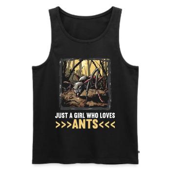 Ant Ameisen Ameise - Männer Premium Bio Tank Top - Schwarz - Vorne - AI Model Male 178 light (178cm)