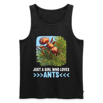 Ant Ameisen Ameise - Männer Premium Bio Tank Top - Schwarz - Vorne - AI Model Male 178 light (178cm)