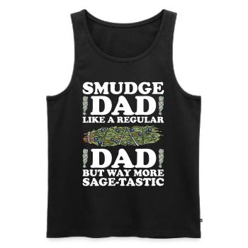 Smudging Smudge Encens de guérison spirituelle - Débardeur bio Premium Homme - noir - Devant - Michal (187cm)