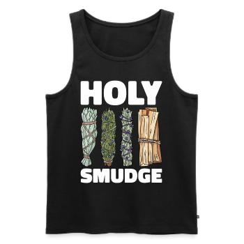 Smudging Smudge Encens de guérison spirituelle - Débardeur bio Premium Homme - noir - Devant - Michal (187cm)
