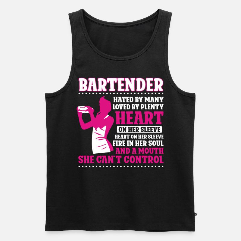 Bartender Mixologist Bartender - Männer Premium Bio Tank Top - Schwarz