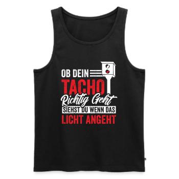 Auto Tuning Car Motorsport - Männer Premium Bio Tank Top - Schwarz - Vorne - Michal (187cm)