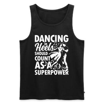Tap Dance Tap Dancer Tanz Tänzer Stepptanz - Männer Premium Bio Tank Top - Schwarz - Vorne - AI Model Male 178 light (178cm)