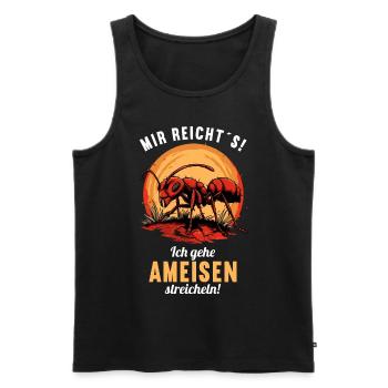 Ant ants ant - Men's Premium Organic Tank Top - black - Front - AI Model Male 178 light (178cm)