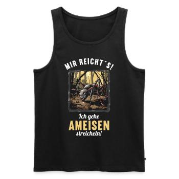 Ant ants ant - Men's Premium Organic Tank Top - black - Front - AI Model Male 178 light (178cm)
