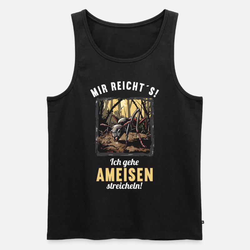 Ant Ameisen Ameise - Männer Premium Bio Tank Top - Schwarz