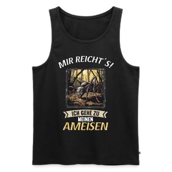 Ant ants ant - Men's Premium Organic Tank Top - black - Front - AI Model Male 178 light (178cm)