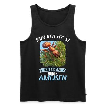Ant ants ant - Men's Premium Organic Tank Top - black - Front - AI Model Male 178 light (178cm)