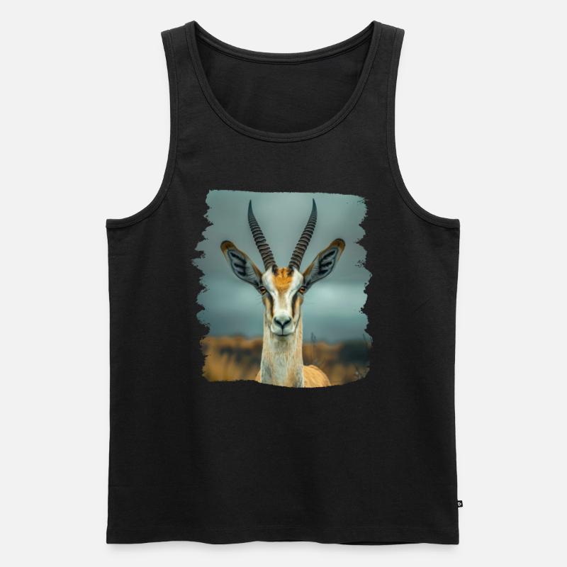 Antelope Antilopen Antilope - Männer Premium Bio Tank Top - Schwarz