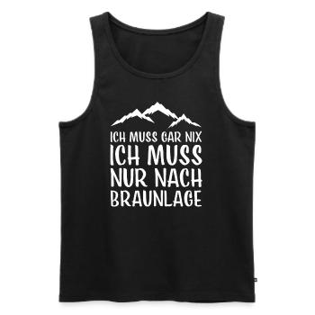 Braunlage I Harz Brocken Brockenbahn Walpurgis for - Men's Premium Organic Tank Top - black - Front - AI Model Male 178 light (178cm)