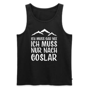 Goslar I Harz Brocken Brockenbahn Walpurgis for - Men's Premium Organic Tank Top - black - Front - AI Model Male 178 light (178cm)