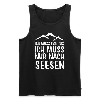 Seesen Harz Brocken Brockenbahn Walpurgis for - Men's Premium Organic Tank Top - black - Front - AI Model Male 178 light (178cm)