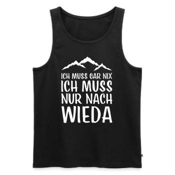 Wieda I Harz Brocken Brockenbahn Walpurgis for - Men's Premium Organic Tank Top - black - Front - AI Model Male 178 light (178cm)