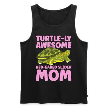 Red-eared Turtle Turtle - Men's Premium Organic Tank Top - black - Front - AI Model Male 178 light (178cm)