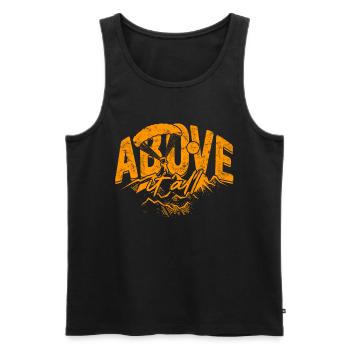 Paragliding Paraglider Gleiter Above It All - Men's Premium Organic Tank Top - black - Front - Michal (187cm)