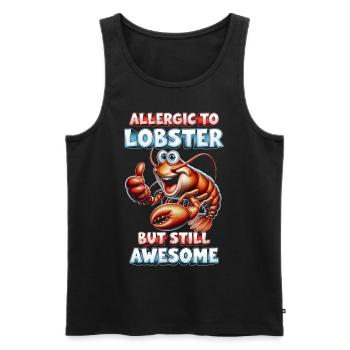 Allergie au homard Allergie au homard - Débardeur bio Premium Homme - noir - Devant - Michal (187cm)