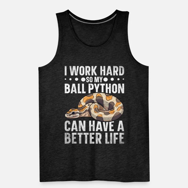 Boule de banane Python Herpétologiste Boule de corail Débardeur bio Premium Homme