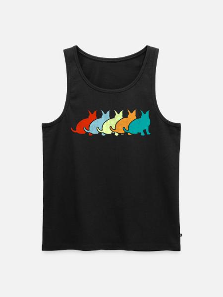 Big Floppa Karakal Cat Meme - Débardeur bio Premium Homme - noir