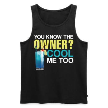 Bartender Mixologist You Know The - Men's Premium Organic Tank Top - black - Front - Michal (187cm)