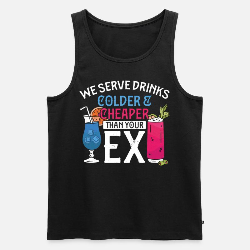Bartender Mixologist We Serve - Männer Premium Bio Tank Top - Schwarz