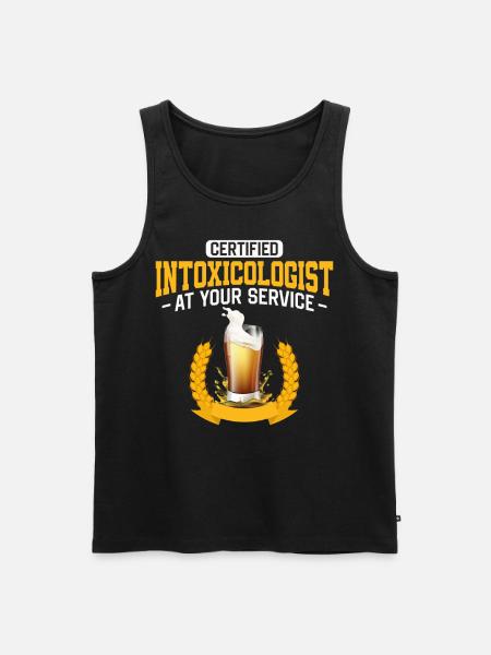 Bartender Mixologist Certified - Männer Premium Bio Tank Top - Schwarz