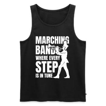 Marching Band Where Every Step Is In Tune - Männer Premium Bio Tank Top - Schwarz - Vorne - Michal (187cm)