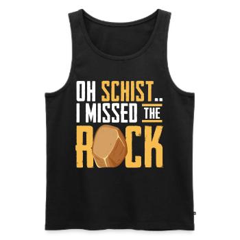 Rock Hunting Mineral Hunter - Men's Premium Organic Tank Top - black - Front - AI Model Male 178 light (178cm)
