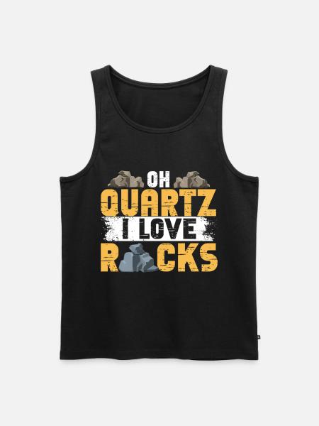 Gesteinsjagd Mineralienjäger - Männer Premium Bio Tank Top - Schwarz