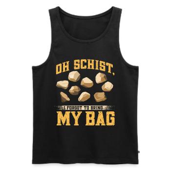 Rock Hunting Mineral Hunter - Men's Premium Organic Tank Top - black - Front - AI Model Male 178 light (178cm)