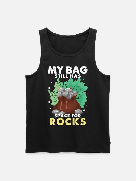 Felsenjagd Mineral - Männer Premium Bio Tank Top - Schwarz