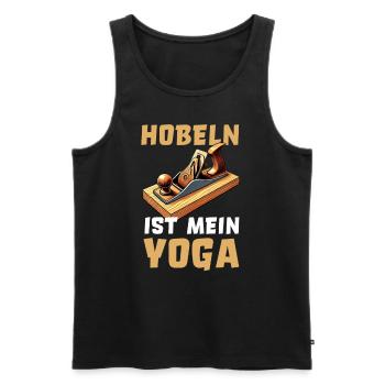 Schreiner I Tischler Meister Motiv für Zimmermann - Männer Premium Bio Tank Top - Schwarz - Vorne - AI Model Male 178 light (178cm)