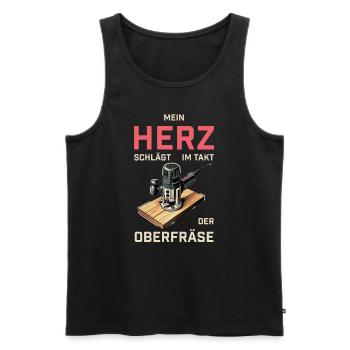 Schreiner I Tischler Meister Motiv für Zimmermann - Männer Premium Bio Tank Top - Schwarz - Vorne - AI Model Male 178 light (178cm)
