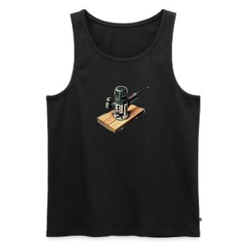 Schreiner I Tischler Meister Motiv für Zimmermann - Männer Premium Bio Tank Top - Schwarz - Vorne - AI Model Male 178 light (178cm)