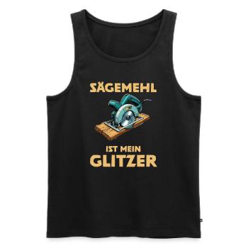 Schreiner I Tischler Meister Motiv für Zimmermann - Männer Premium Bio Tank Top - Schwarz - Vorne - AI Model Male 178 light (178cm)