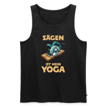 Schreiner I Tischler Meister Motiv für Zimmermann - Männer Premium Bio Tank Top - Schwarz - Vorne - AI Model Male 178 light (178cm)