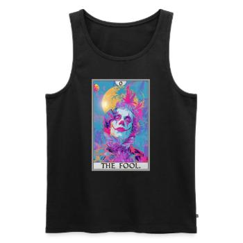 Tarot Cards Tarot Card The Fool The Fool - Men's Premium Organic Tank Top - black - Front - AI Model Male 178 light (178cm)