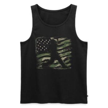 Baseball Men Women Kids Player Pitcher Softball - Männer Premium Bio Tank Top - Schwarz - Vorne - AI Model Male 178 light (178cm)
