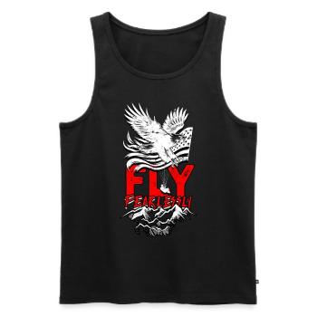 Paragliding Paraglider Gleiter Fly Fearlessy - Männer Premium Bio Tank Top - Schwarz - Vorne - Michal (187cm)