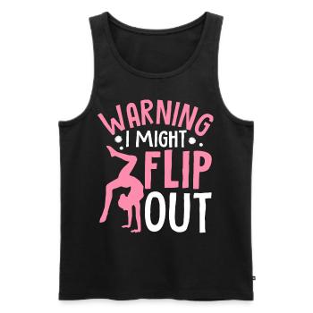 Funny Cheerleading Cheerleader Cheer Squad Might F - Men's Premium Organic Tank Top - black - Front - Michal (187cm)
