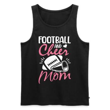 Cheerleading, pom-pom girls, équipe de pom-pom girls, football et - Débardeur bio Premium Homme - noir - Devant - Michal (187cm)