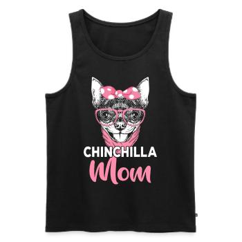 Chinchilla Mom Funny Pet Owner - Men's Premium Organic Tank Top - black - Front - AI Model Male 178 light (178cm)