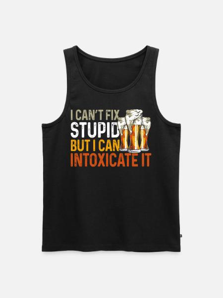 Bartender Mixologist I Can't Fix - Men's Premium Organic Tank Top - black