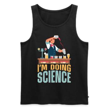 Bartender Mixologist I'm Doing - Männer Premium Bio Tank Top - Schwarz - Vorne - Michal (187cm)