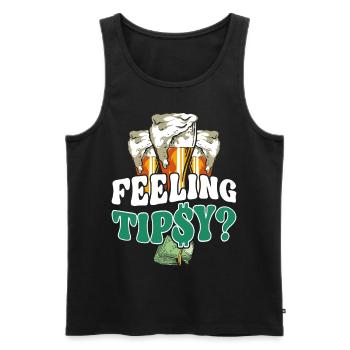 Bartender Mixologist Feeling - Men's Premium Organic Tank Top - black - Front - Michal (187cm)