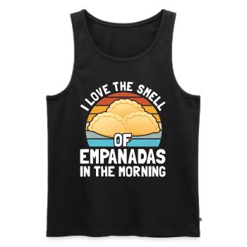 Empanada Spanish Dumpling Mexican - Men's Premium Organic Tank Top - black - Front - AI Model Male 178 light (178cm)