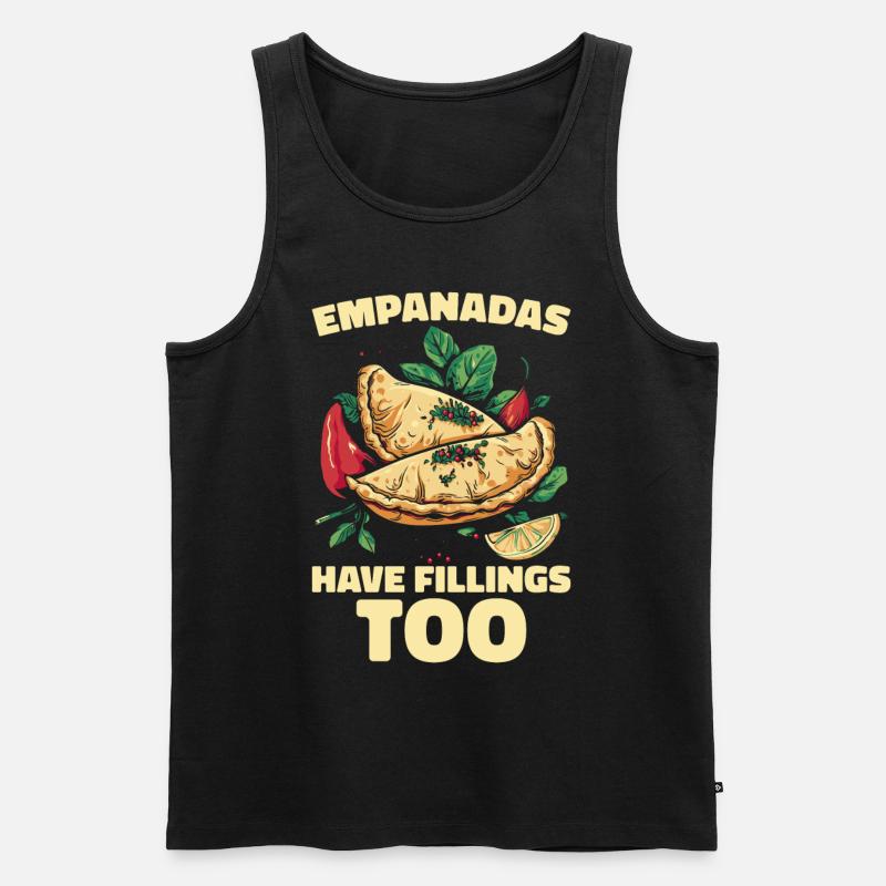 Empanada Dumpling Espagnole Mexicaine - Débardeur bio Premium Homme - noir