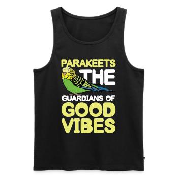 Parakeets The Guardians Of - Männer Premium Bio Tank Top - Schwarz - Vorne - Michal (187cm)