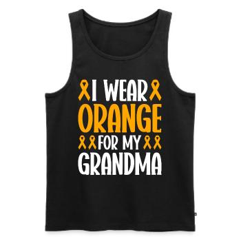 COPD Awareness Lung Disease COPD Krieger - Men's Premium Organic Tank Top - black - Front - Michal (187cm)