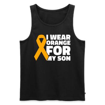 COPD Awareness Lung Disease COPD Krieger - Men's Premium Organic Tank Top - black - Front - Michal (187cm)