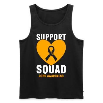 COPD Awareness Lung Disease COPD Krieger - Men's Premium Organic Tank Top - black - Front - Michal (187cm)